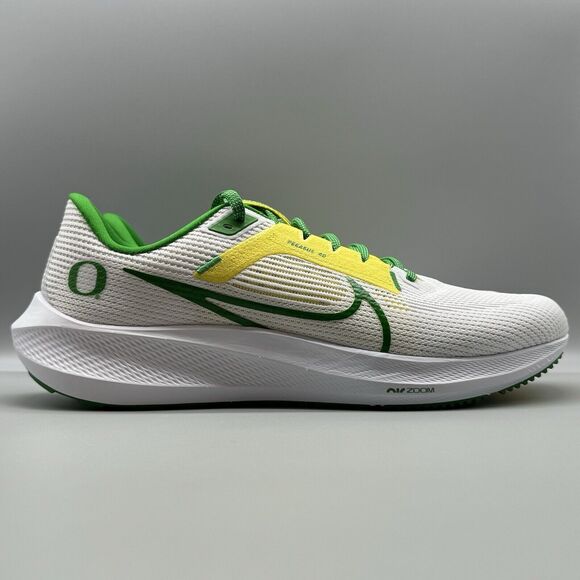 Nike Air Zoom Pegasus 40 Oregon Ducks PE Men's Running Shoes Sz 11.5 DZ5979-100 - Picture 1 of 10